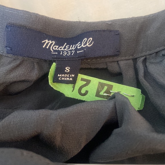 ✨HP✨ Madewell Silk Faux-Wrap Dress - Picture 5 of 5